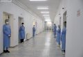 Stafi mjekesor me veshje mbrotjese ne ambientet e Spitalit COVID 3, i cili eshte struktura me e re spitalore, e pershtatur si nje spital karantine me nje kapacitet prej 150 shtreterish, i disponueshem ne rast te nje vale një vale infektimi me koronavirus./r/n/r/nMedical staff in protective clothing on the premises of COVID 3 Hospital, which is the newest hospital structure, adapted as a quarantine hospital with a capacity of 150 beds, available in case of a wave of coronavirus infection.