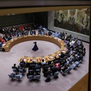 Members of the United Nations Security Council meet on the day of a vote on a Gaza resolution that demands an immediate ceasefire for the month of Ramadan leading to a permanent sustainable ceasefire, and the immediate and unconditional release of all hostages, at U.N. headquarters in New York City, U.S., March 25, 2024. REUTERS/Andrew Kelly